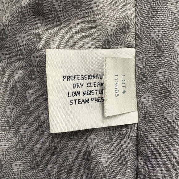 Anne Klein Sophisticated Gray Wool-Blend Button-Up Winter Coat Womens Size 8 - Picture 7 of 14